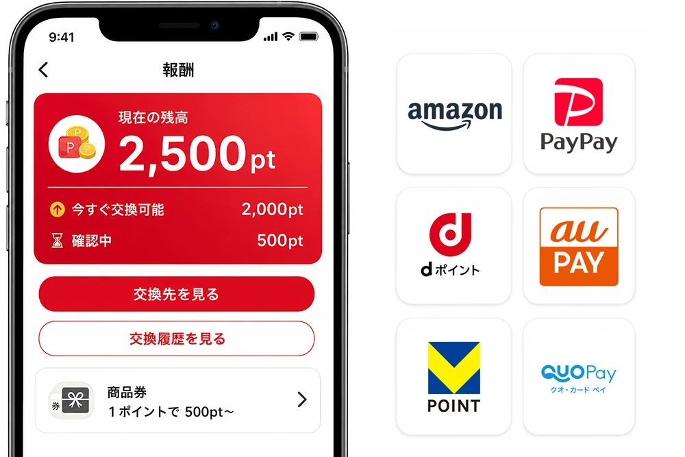 交換できるデジタルギフトの一覧